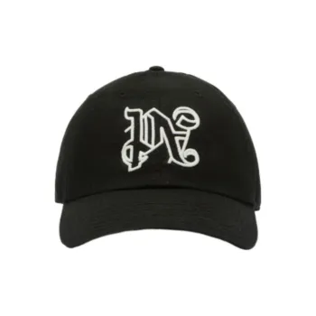 PALM ANGELS Monogram Embroidered Baseball Cap