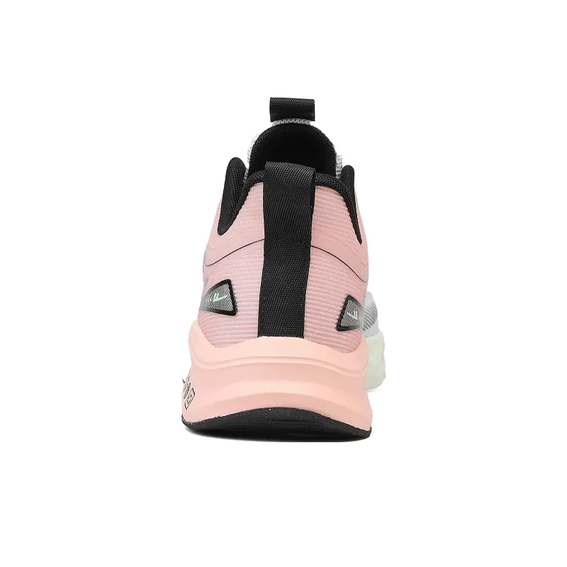 Warrior Cushioning Abrasion Resistant Breathable Low Top Casual Running Shoes Men's Gray Green Pink-4