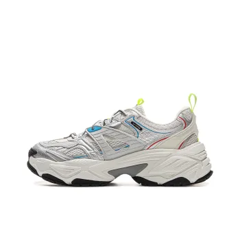 LiNing Wear Resistant Height Increasing Breathable Low Top Casual Shoes Men's Silver Gray