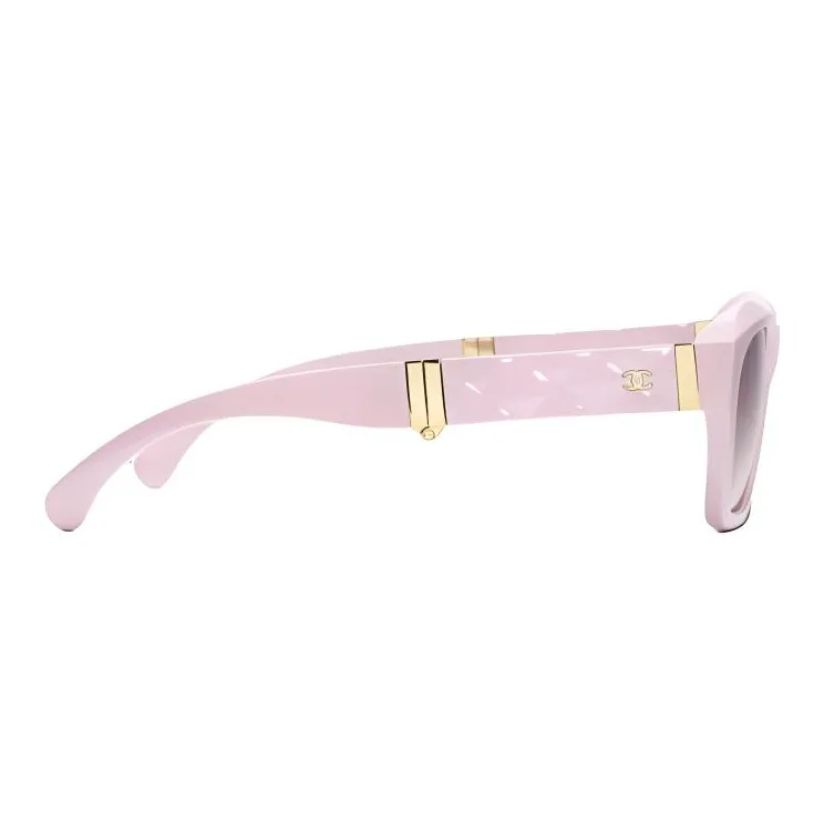 CHANEL Nylon Square Sunglasses Unisex Pink-2