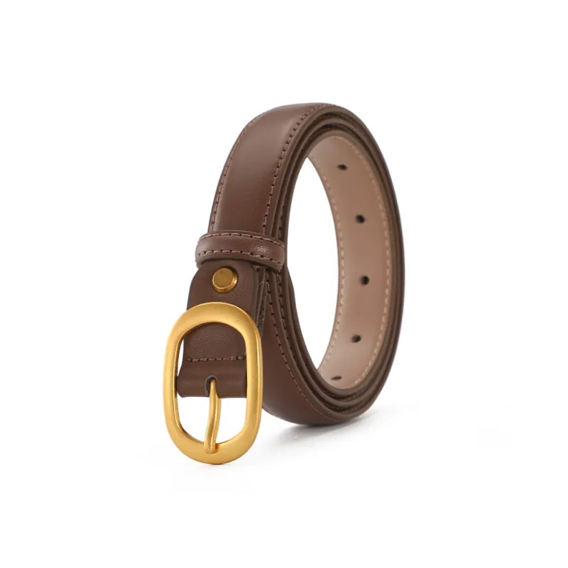 AOKANG Split Cow Leather Cow Split Leather Belts Women's 2.4cm-5