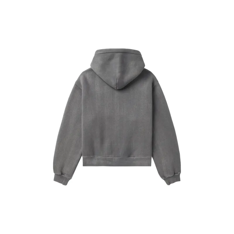 Alexander Wang Structured Terry Puff Logo Hoodie-1