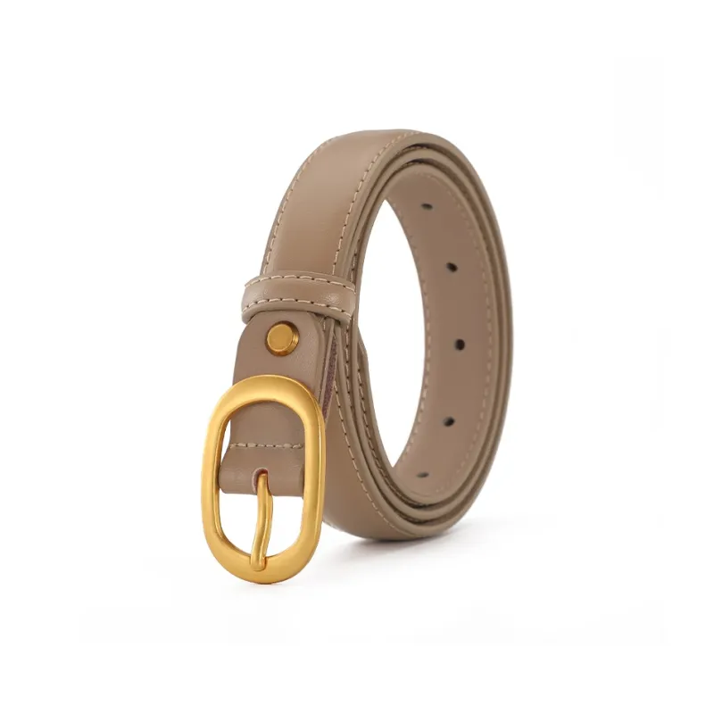 AOKANG Split Cow Leather Cow Split Leather Belts Women's 2.4cm-18