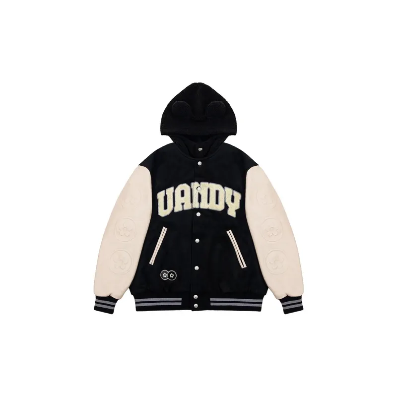 Vandy The Pink Baseball Jacket Unisex Black-1