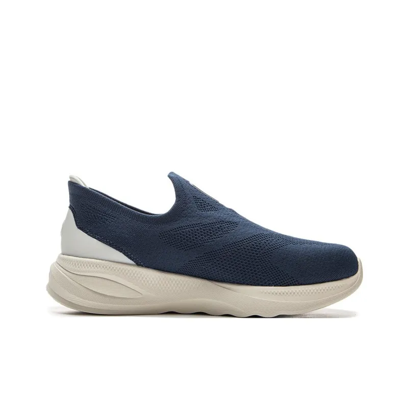 LiNing SOFT GO 2 Slip-Resistant Abrasion-Resistant Rebound Cushioning Lightweight Low-Top Casual Shoes Men's Blue-1