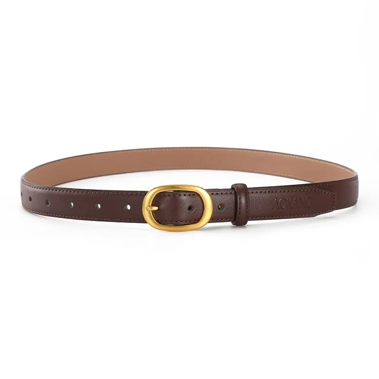 AOKANG Split Cow Leather Cow Split Leather Belts Women's 2.4cm-12