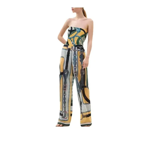 HERMES Jumpsuits Women's Yellow