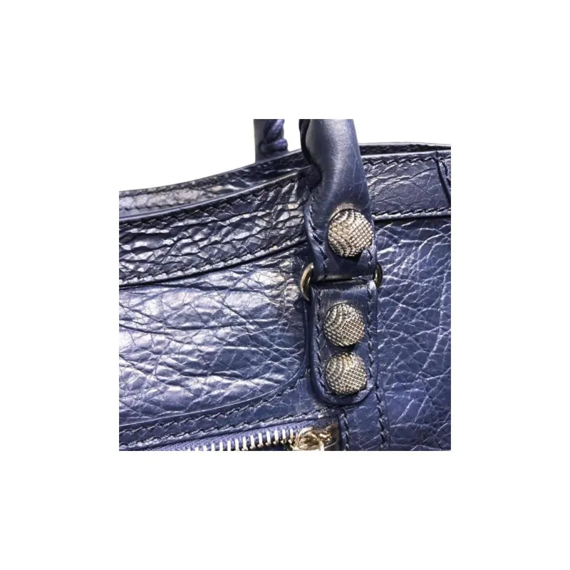 Balenciaga Neo Cagole City Sheepskin Shoulder Bag Crossbody Bag Handbag Regular Women's Blue-4