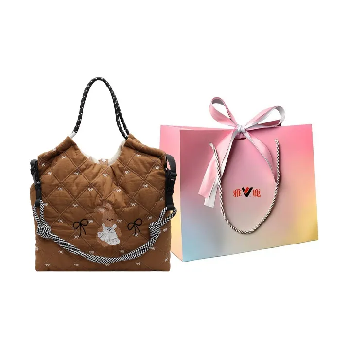 Yalu Cotton Fabric Crossbody Bag, Shoulder Bag Women's Multicolor-27