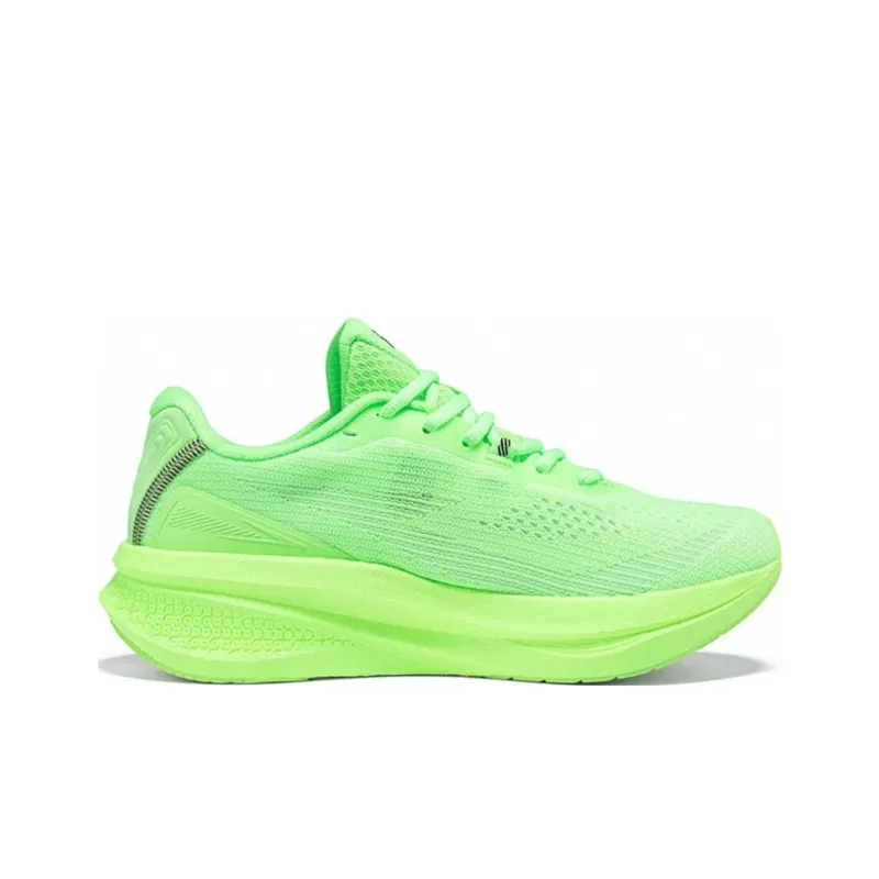 361° Cushioning Wear Resistant Low Top Casual Running Shoes Men's Fluorescent Glossy Finish Green-1