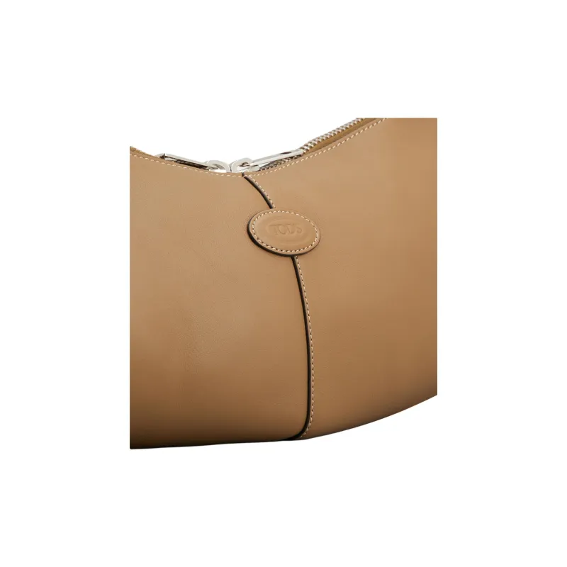TOD'S DI Calfskin Shoulder Bag Mini Women's Brown-4