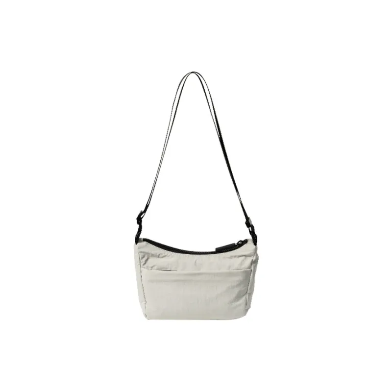 OMI Polyamide Shoulder Bag, Crossbody Bag Regular Unisex Black/Light Gray-7