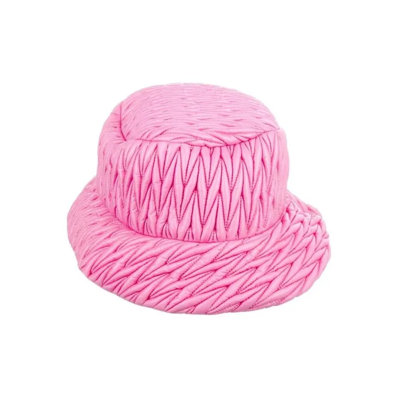 MIU MIU Nylon, Cotton Bucket Hats Unisex Pink-1