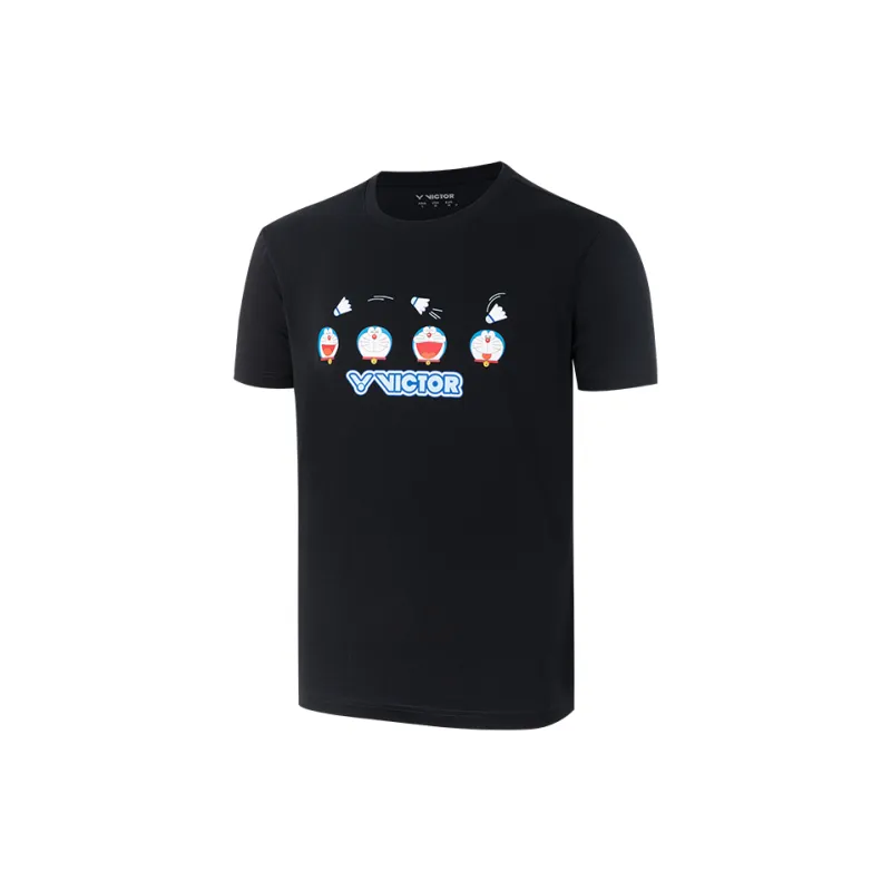 VICTOR x DUOLA A MENG , LIANMINGKUAN Victor X Doraemon Collaboration Collection Badminton Jersey Unisex Black-1