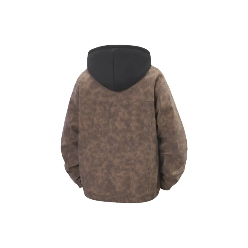 Tonlion Jackets Coats Unisex Coffee-1