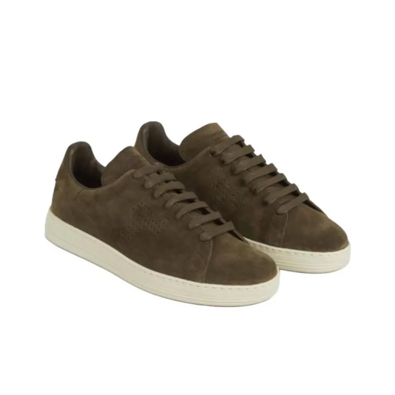 TF Low Top Skateboard Shoes Men's Army Green-2