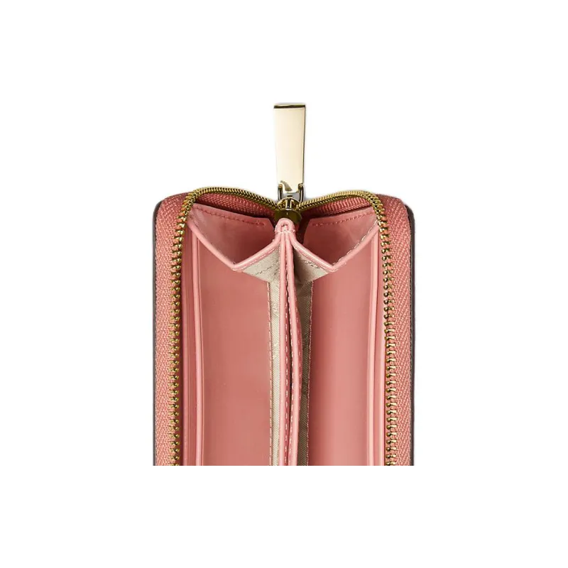 MICHAEL KORS Coated Canvas Wallet Small Size Women's Sunset Rose-4