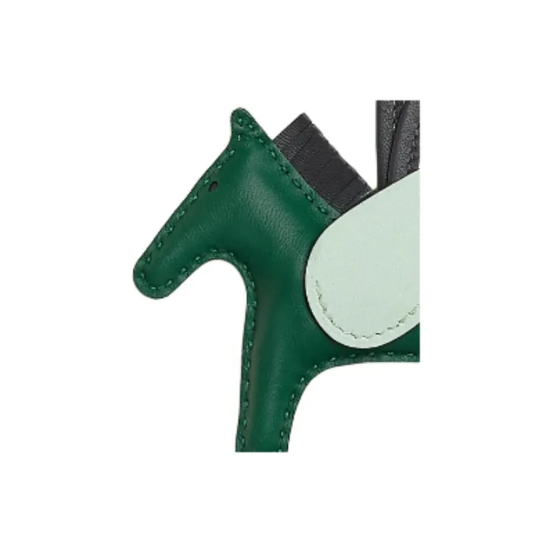 HERMES Rodeo Pegase Milo Lambskin Swift Calfskin Bag Accessories Small Size Women's Medium Green-1