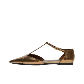 MaxMara FM Silkway Casual Single Shoes Women's Bronze