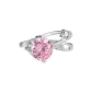 Pink Shiny Zircon Ear Clip, 1 Pc