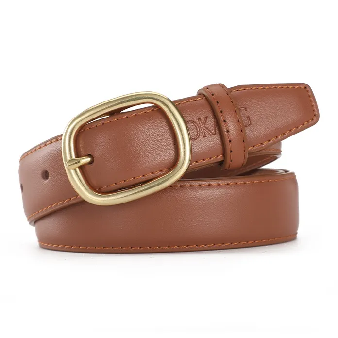 AOKANG Split Cow Leather Belts Women's 2.8cm-15