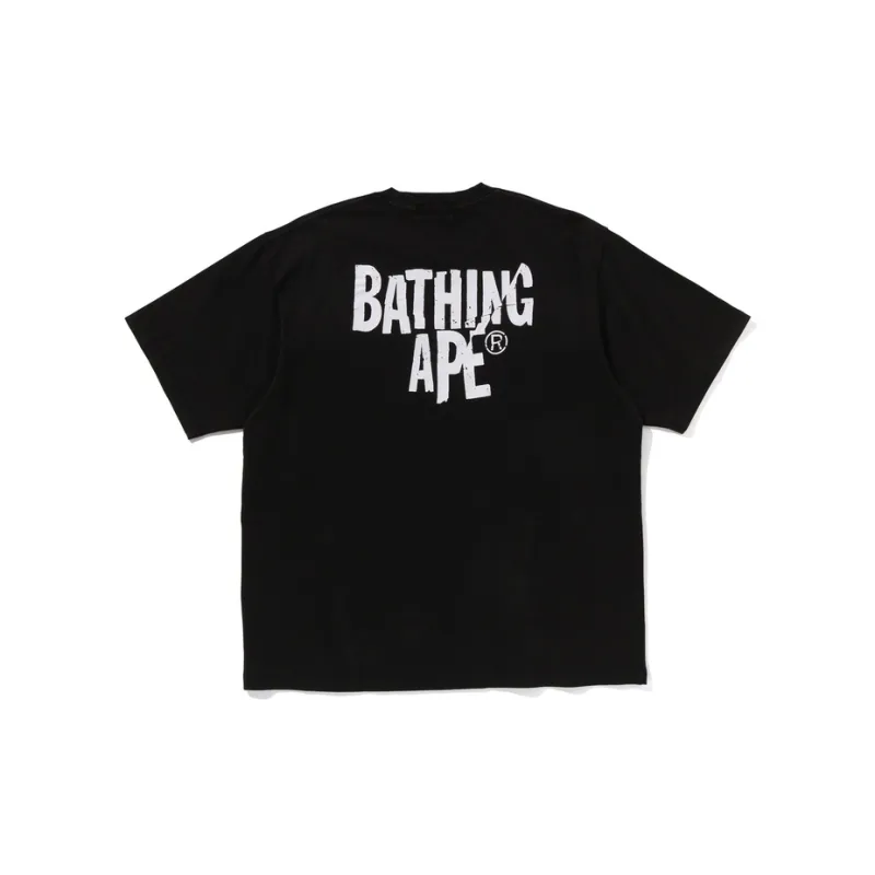 Bape Heavy Washed Ape Head Relaxed Fit Tee-5