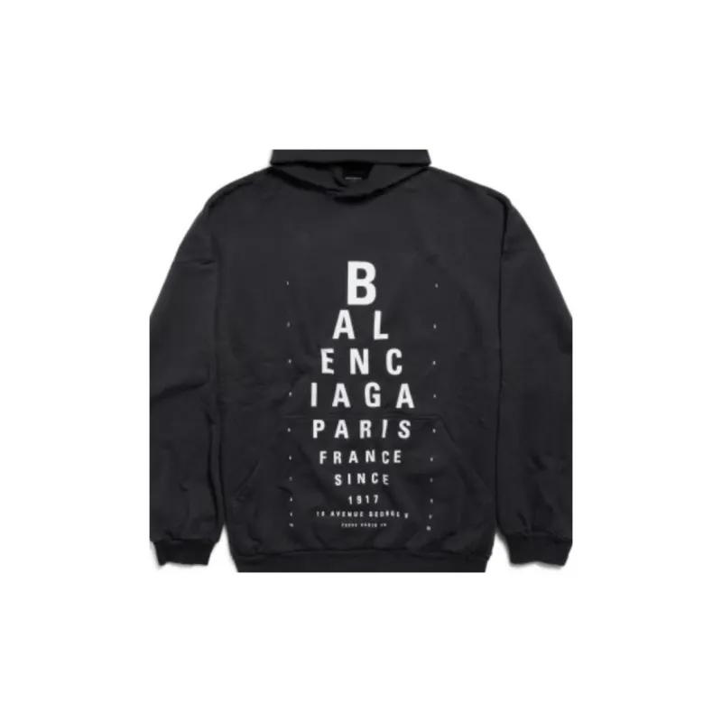 Balenciaga Optical Logo Printed Hoodie-2