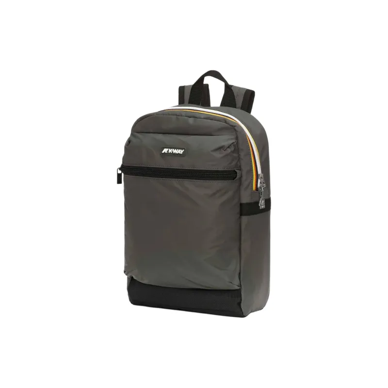 K-WAY Fabric Backpack Small Size Unisex Dark Green-1