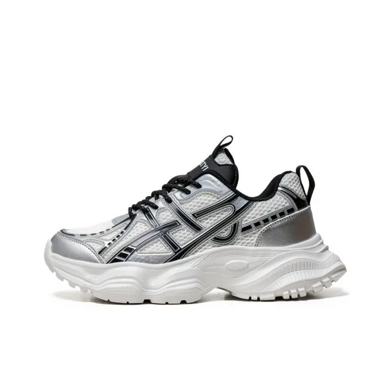 NANJIREN Cushioning Anti Slip Wear Resistant Breathable Height Increasing Low Top Chunky Sneakers Men's-0