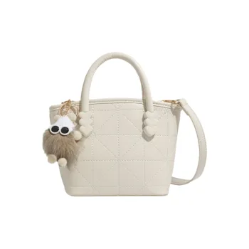 Juju Jimmy PU Shoulder Bag, Crossbody Bag, Handbag Women's White/Pink