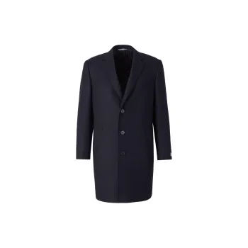 Canali Herringbone Wool Coat