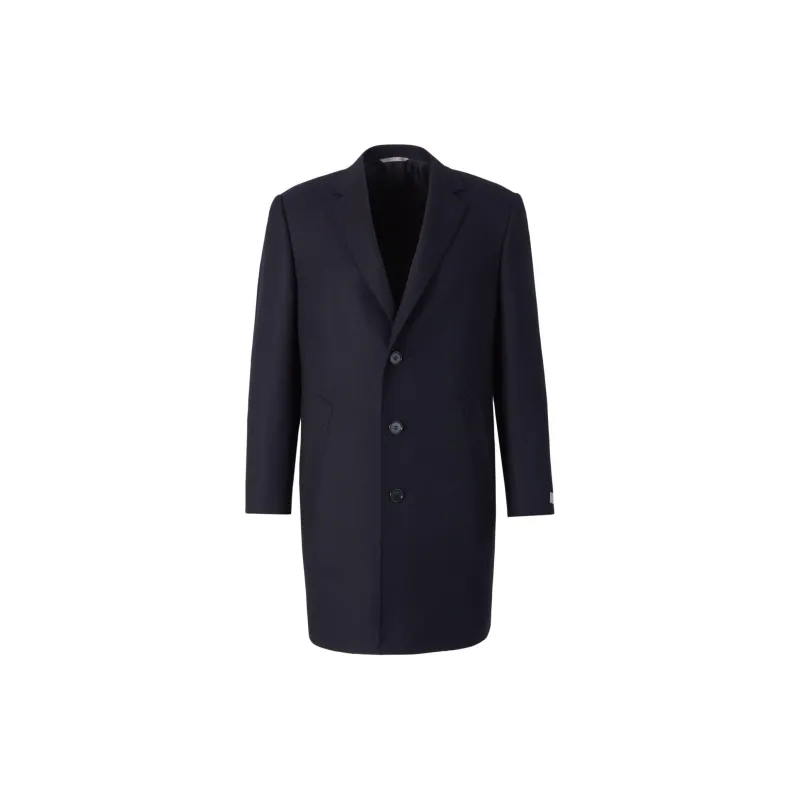 Canali Herringbone Wool Coat-0