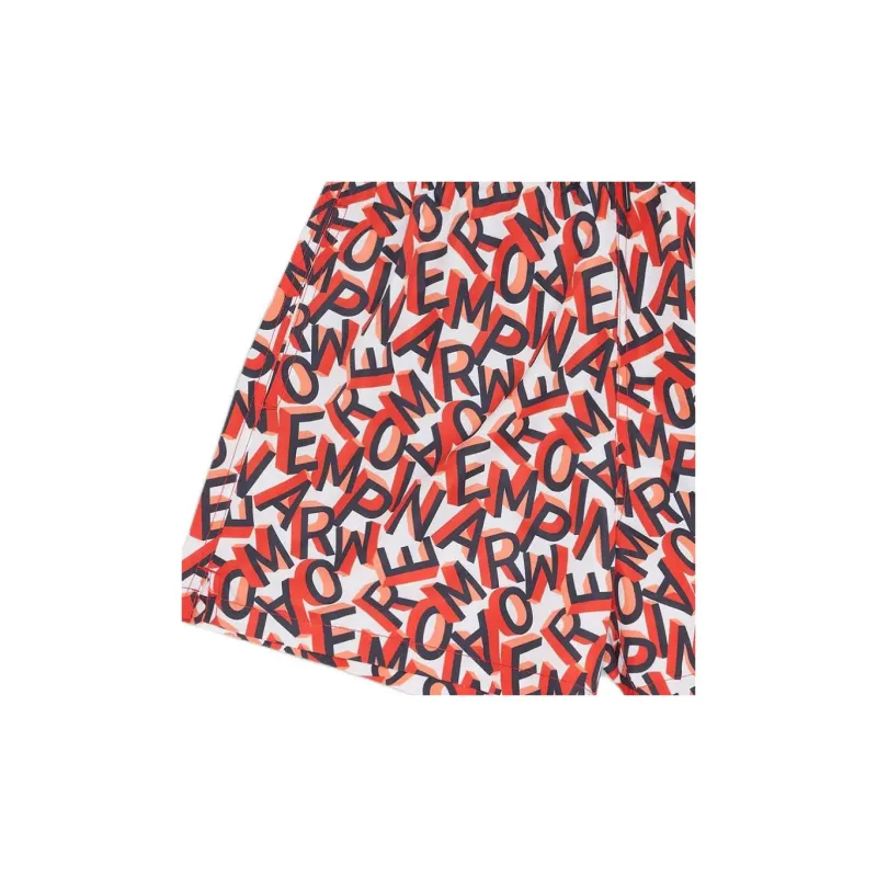 EMPORIO ARMANI Beach Shorts Men's Orange-4