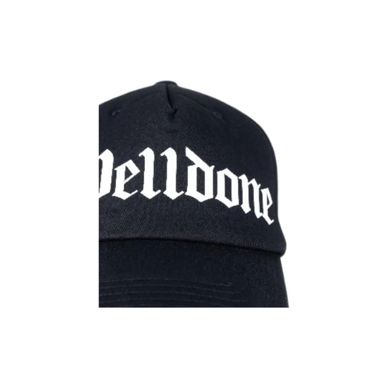 WE11DONE Cotton Baseball Caps Men's Black-1