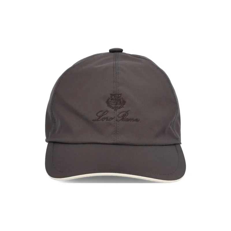Loro Piana Nylon Baseball Caps Men's Umber-2