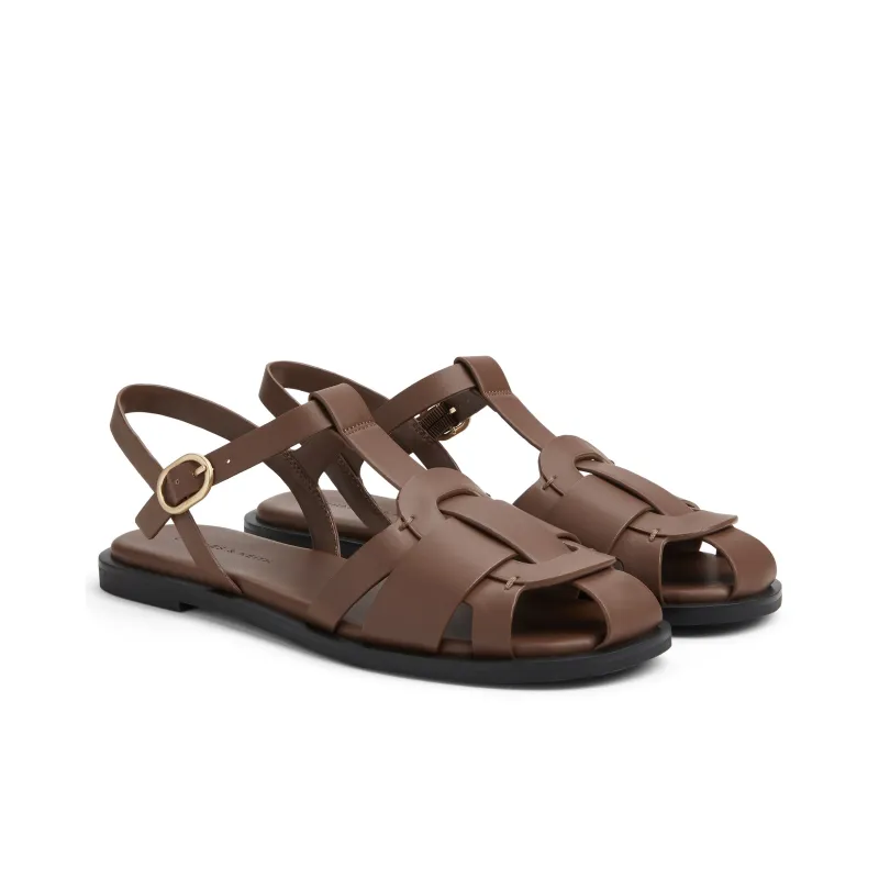 CHARLES&KEITH Small Ck Roman Sandals 1.3cm Women's-7