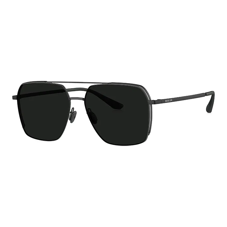 BOLON Stainless Steel Β Titanium Rubber Aviator Sunglasses Men's-0