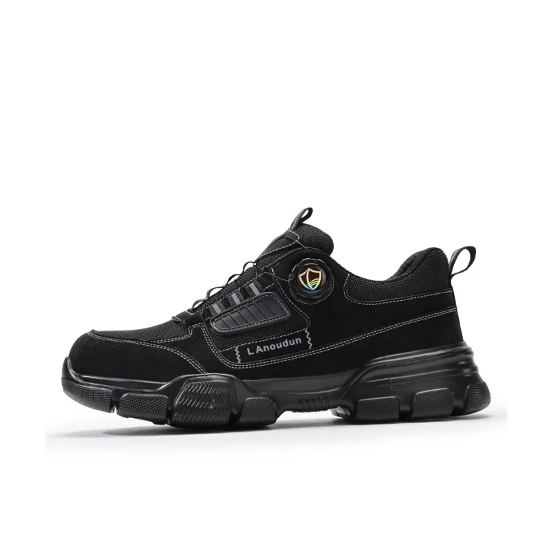 Blue Gull Shield Cushioned Wear Resistant Lightweight Low Top Outdoor Shoes Men's Black-0