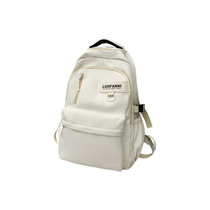 Tonlion Nylon Backpack Regular Unisex White/Black-6