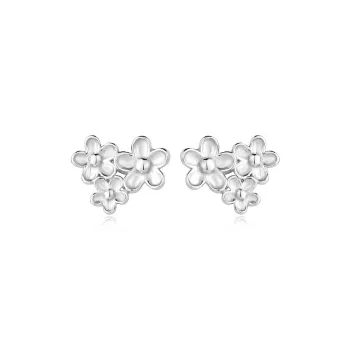 Brilliant Heart S990 Stud Earrings Women's