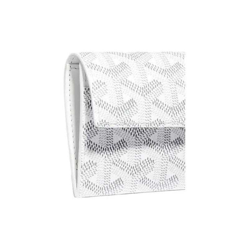 GOYARD MARIGNY Canvas With Leather Coin Purse Women's White-2