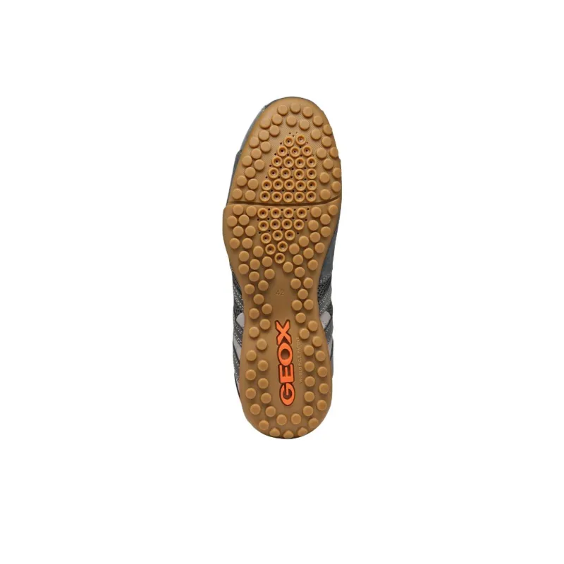 GEOX Snake Original Abrasion Resistant Low Top Casual Shoes Men's Gray-5