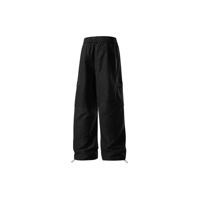 SWAMP AREA Cargo Pants Unisex Black-1