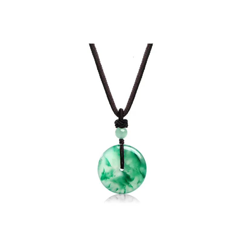 YINXIANGMOU African Emerald Necklaces Unisex-0