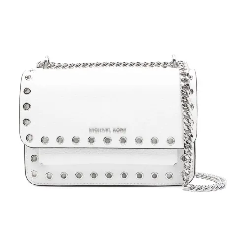 MICHAEL KORS Leather Crossbody Bag Shoulder Bag Small Size Women's White