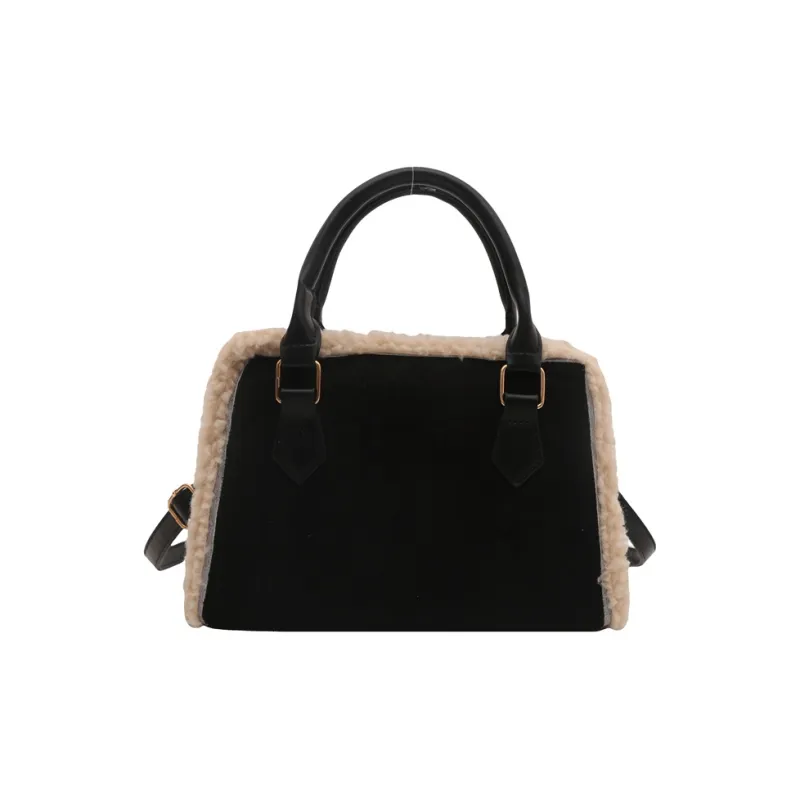 Yalu Velour Handbags Shoulder Bag Crossbody Bag Regular Women's Coffee/Brown/Black/Red-12
