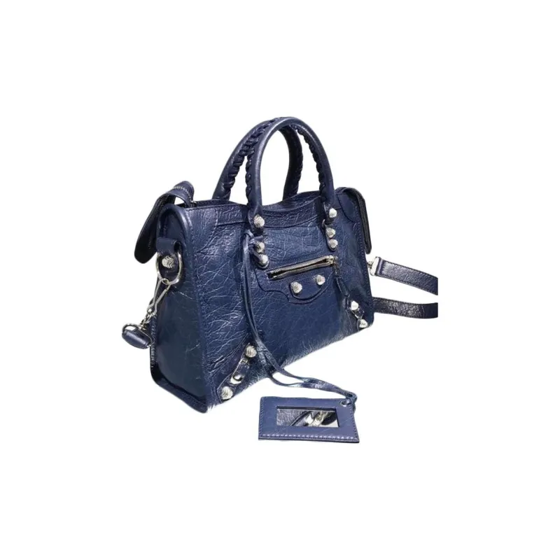 Balenciaga Neo Cagole City Sheepskin Shoulder Bag Crossbody Bag Handbag Regular Women's Blue-1