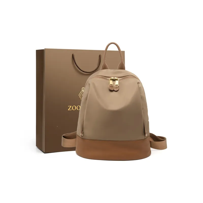 ZOOLER Oxford Oxford Backpack Large Size Women's Black/Khaki/Coffee-5