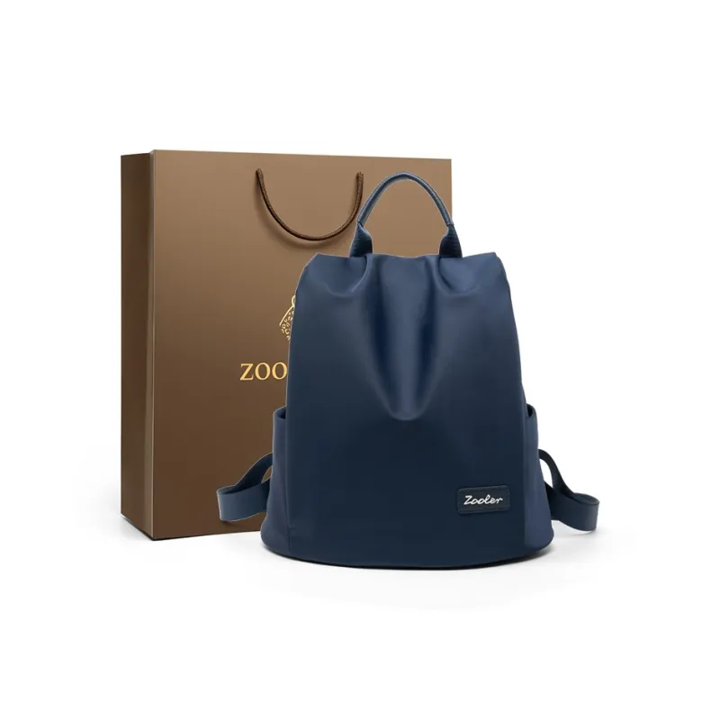 ZOOLER Oxford Backpack Regular Women's Apricot/Sea Breeze Green/Navy Blue/Black-0