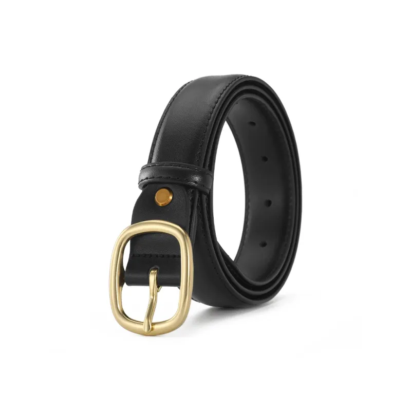 AOKANG Split Cow Leather Belts Women's 2.8cm-3